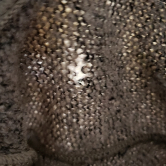 Seriously Twisted New Zealand Gray Lambswool Knit with Possom Fur Cardig… - Picture 7 of 7